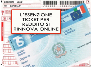 esenzione ticket per reddito si rinnova online