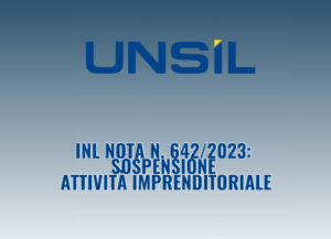 INL nota n. 642/2023: sospensione attività imprenditoriale