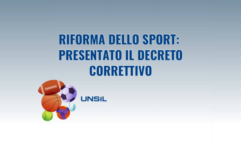 Riforma dello sport: presentato il decreto correttivo