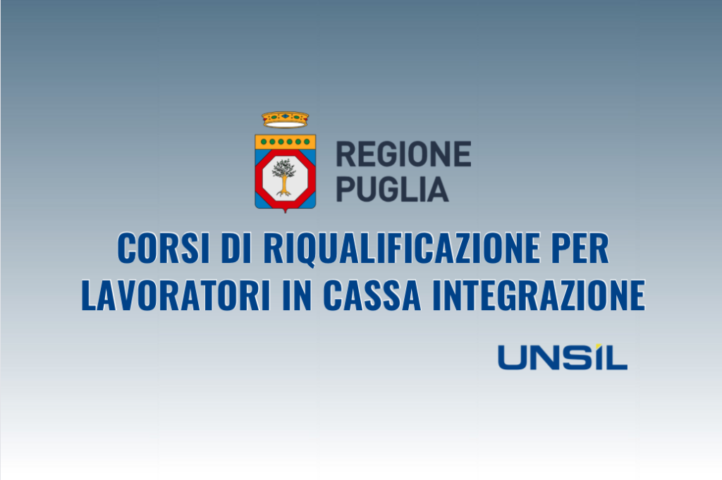 Puglia: corsi di riqualificazione per lavoratori in cassa integrazione