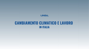 Cambiamento climatico e lavoro in Italia
