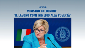 informativa del Ministro Calderone: "Il lavoro come rimedio alla povertà"
